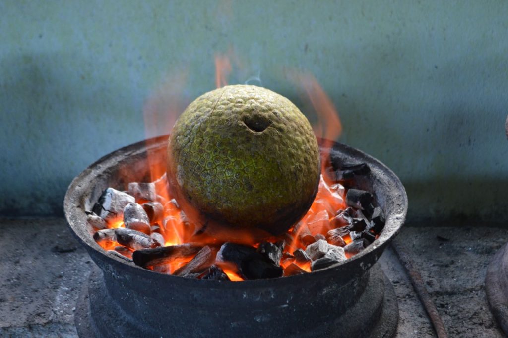 Breadfruit Roasting