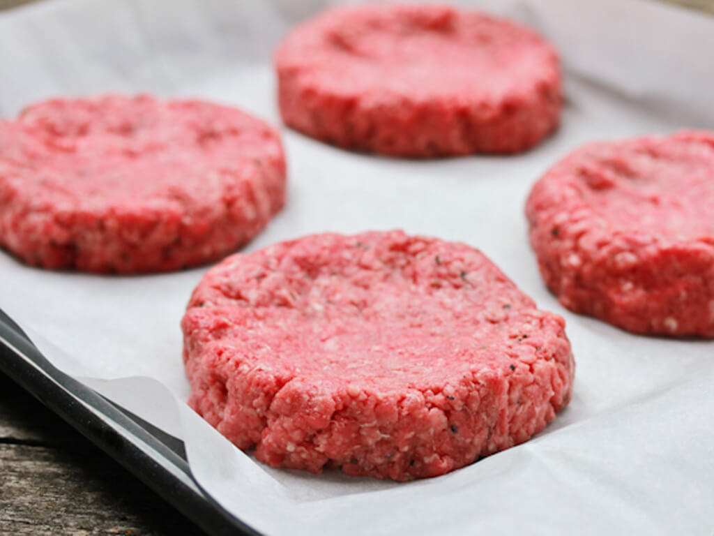 Raw Burger Patty