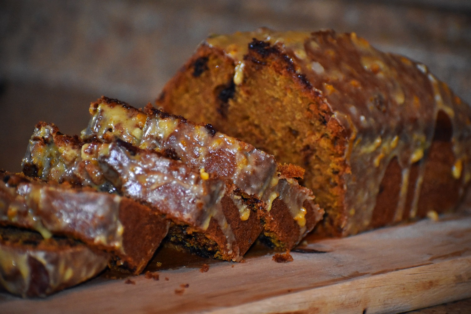 Pumpkin Loaf with Orange Glaze