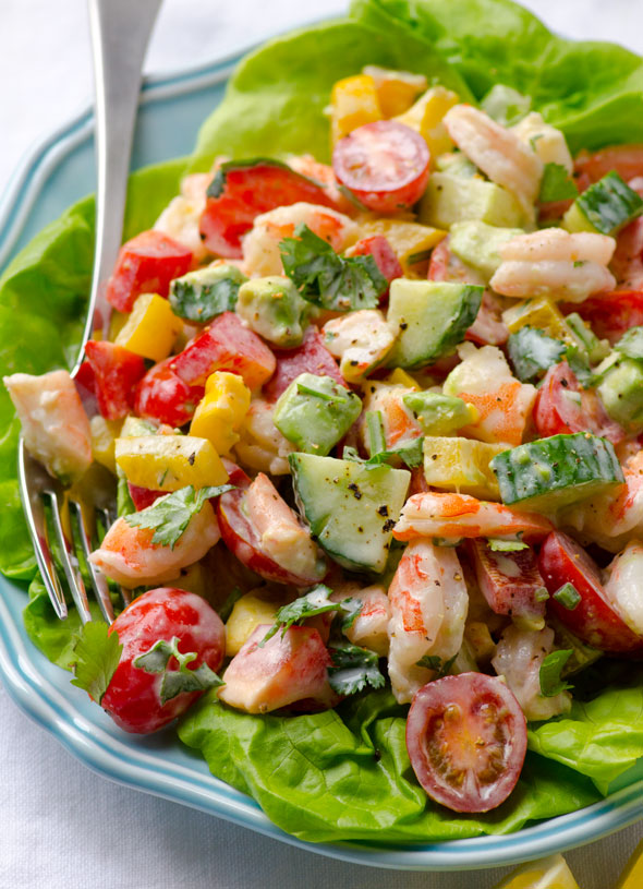 Shrimp Avocado Salad Recipe| Beyond The Knife