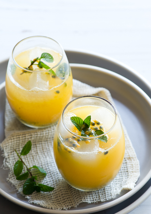 Passion Fruit and Mint Cooler | Beyond The Knife